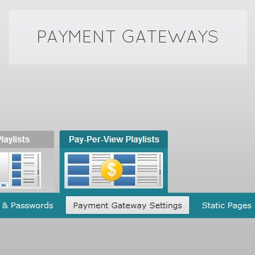 Setup Payment Gateway for Pay-Per-View video